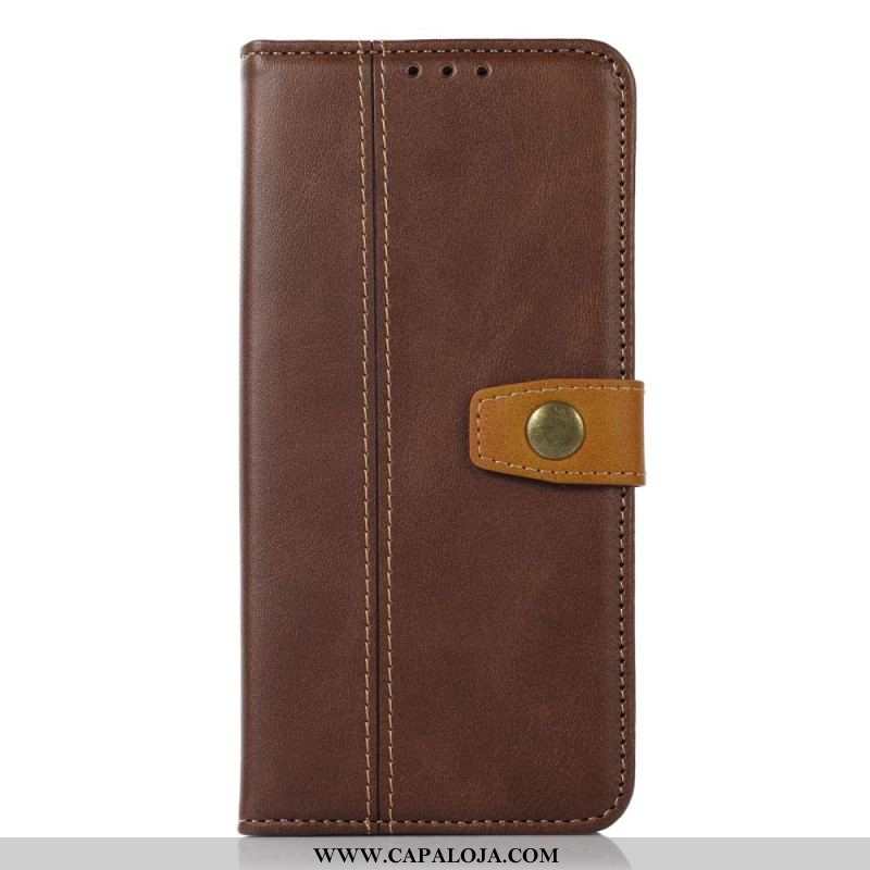 Capa Flip Para Samsung Galaxy A14 / A14 5G Alça Vintage