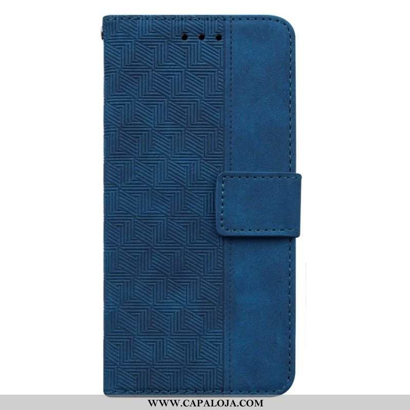 Capa Flip Para Samsung Galaxy A14 / A14 5G De Cordão Padrão De Tiras