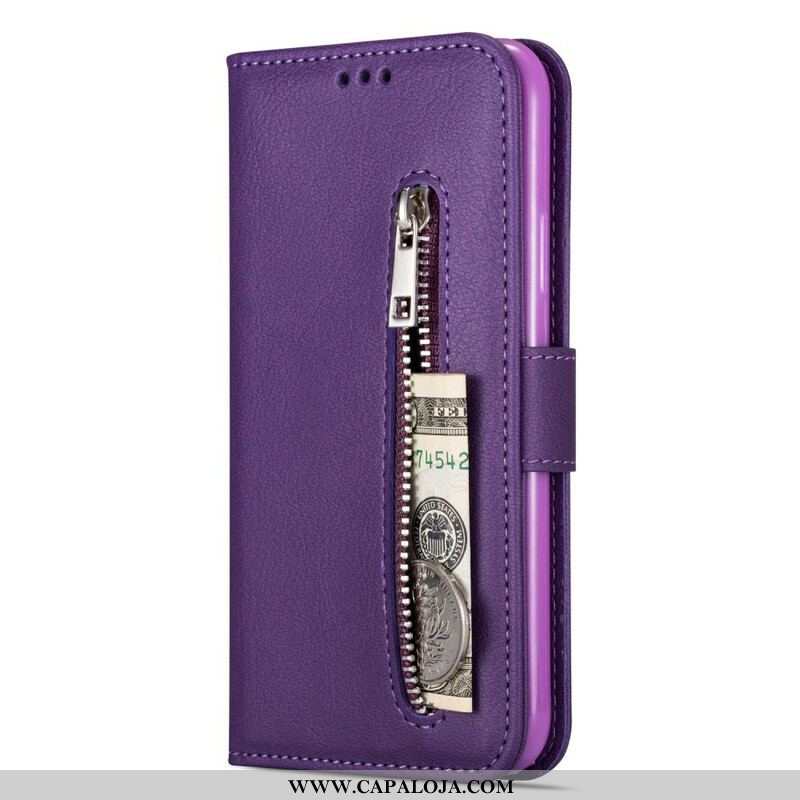 Capa Flip Para Samsung Galaxy A51 5G Bolsa Com Cordão