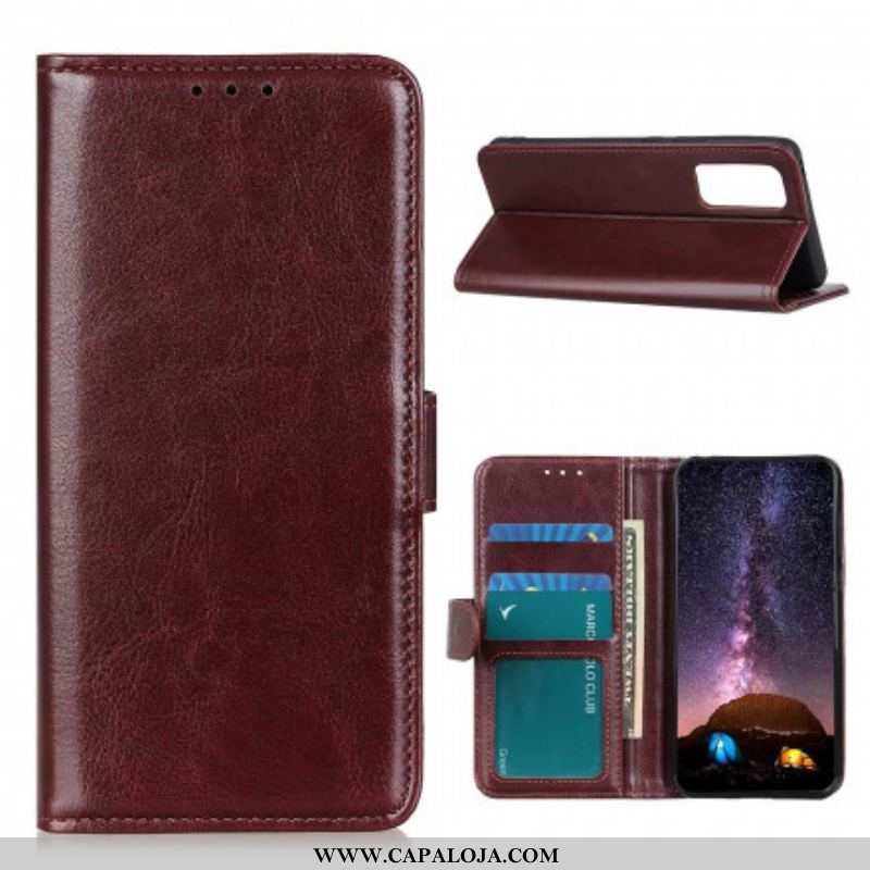 Capa Flip Para Samsung Galaxy A52 4G / A52 5G / A52s 5G Couro Sintético Vitrificado