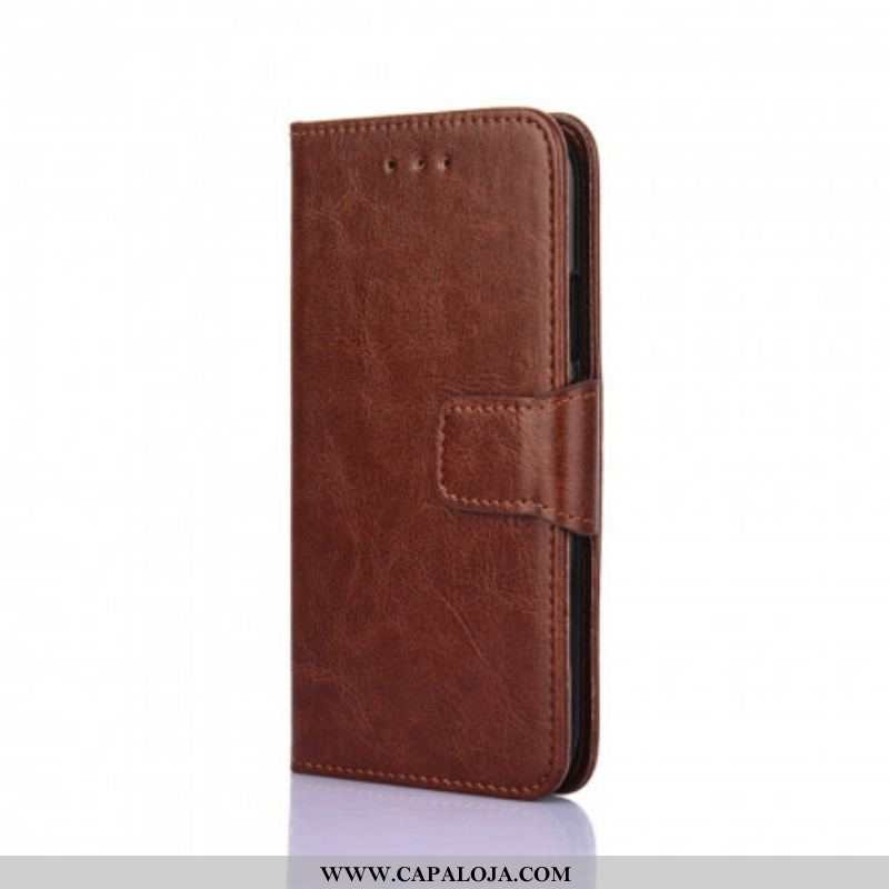 Capa Flip Para Samsung Galaxy A52 4G / A52 5G / A52s 5G Couro Sintético Vitrificado