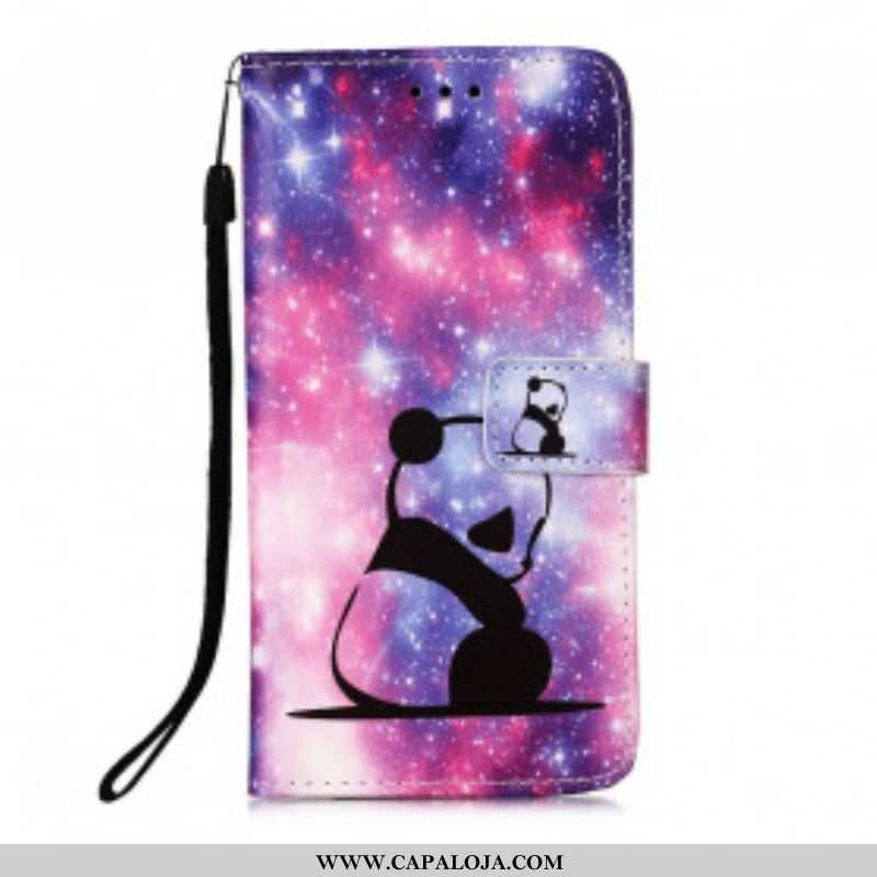 Capa Flip Para Samsung Galaxy A52 4G / A52 5G / A52s 5G Galáxia Panda