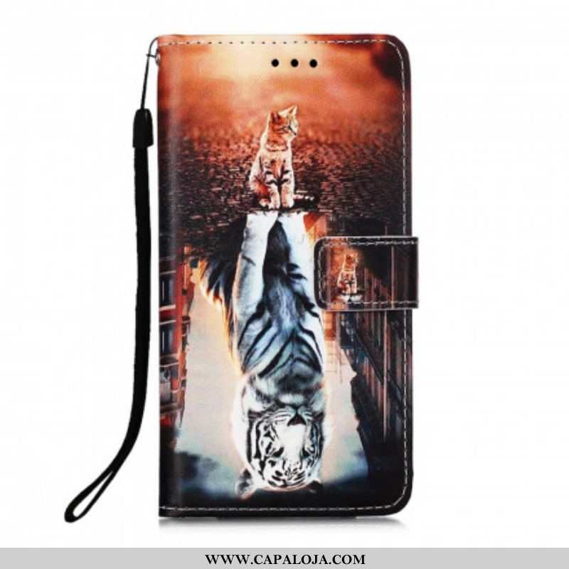 Capa Flip Para Samsung Galaxy A52 4G / A52 5G / A52s 5G Gatinho