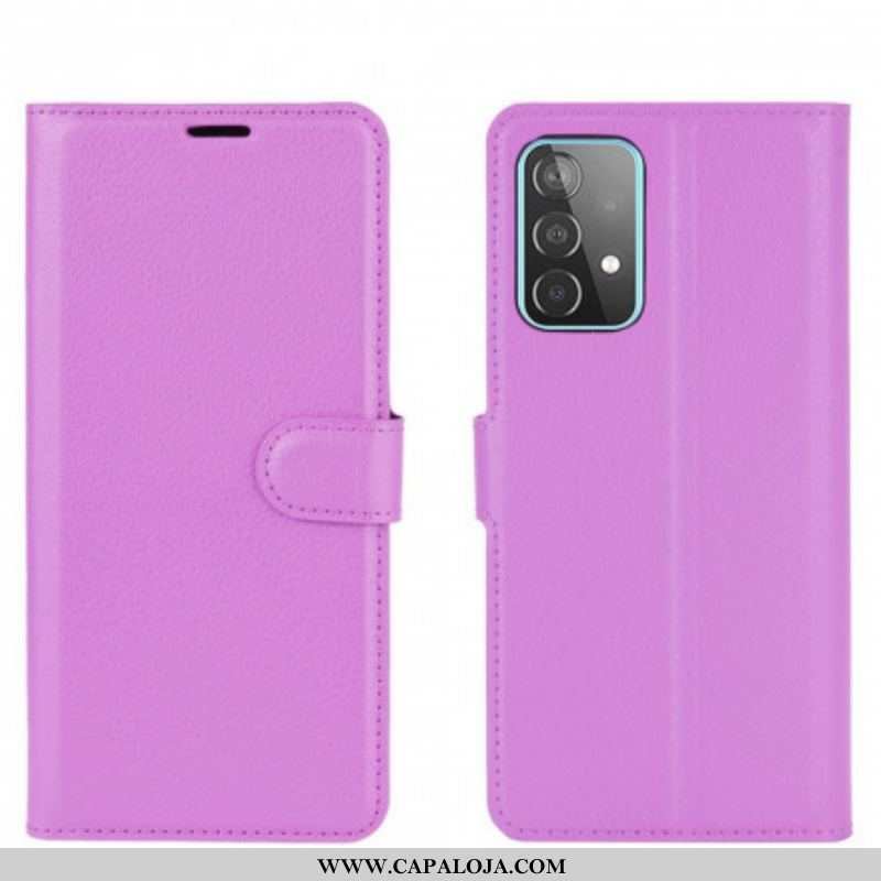 Capa Flip Para Samsung Galaxy A52 4G / A52 5G / A52s 5G Lichia Clássica