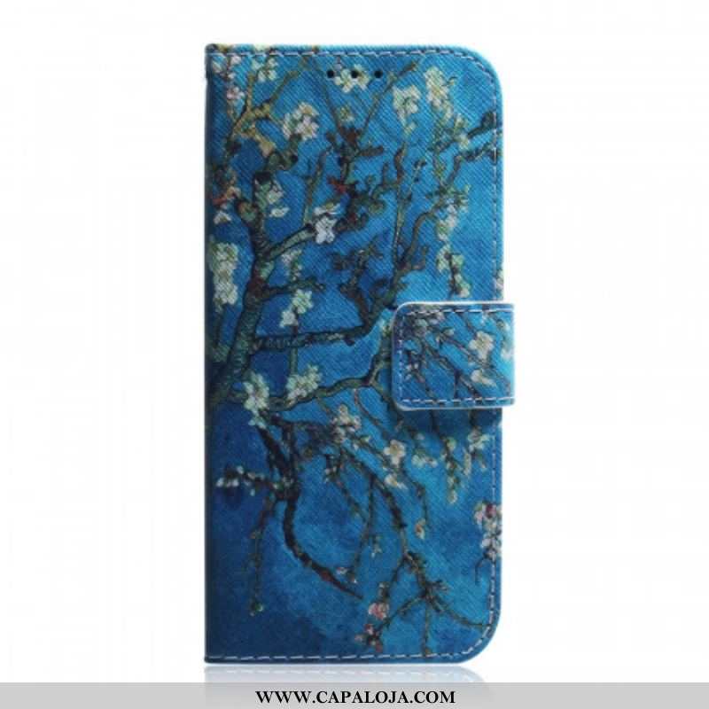 Capa Flip Para Samsung Galaxy A53 5G Ramo De Árvore Florido