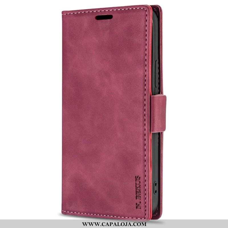 Capa Flip Para Samsung Galaxy A54 5G Efeito Couro N.bekus