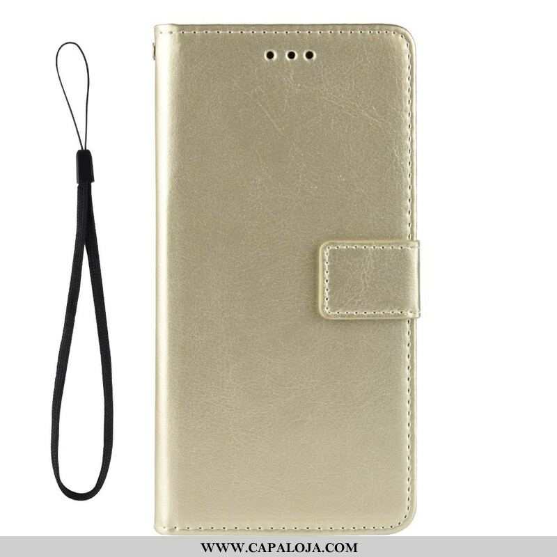 Capa Flip Para Samsung Galaxy M12 / A12 Couro Falso Chamativo