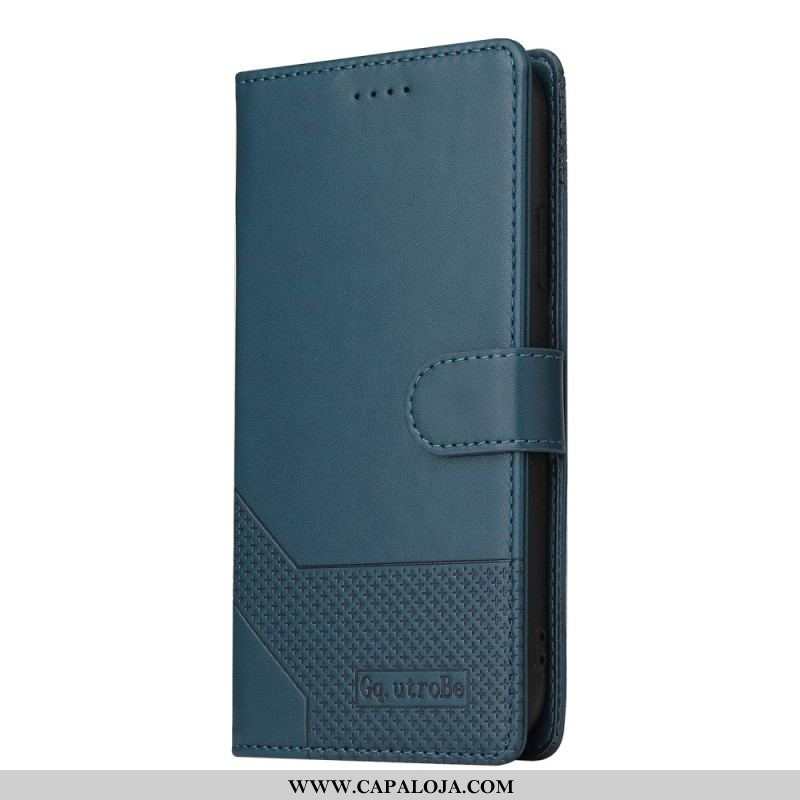 Capa Flip Para Samsung Galaxy M12 / A12 Efeito Couro Gq.utrobe