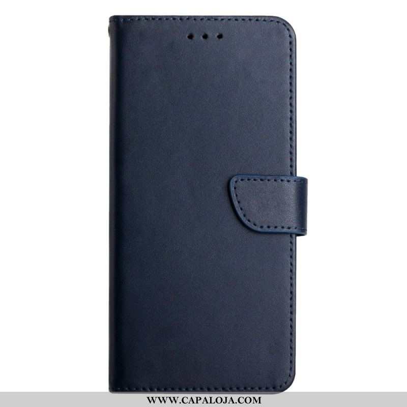 Capa Flip Para Samsung Galaxy M13 Couro Napa Genuíno