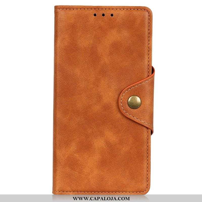 Capa Flip Para Samsung Galaxy M23 5G Botão Magnético