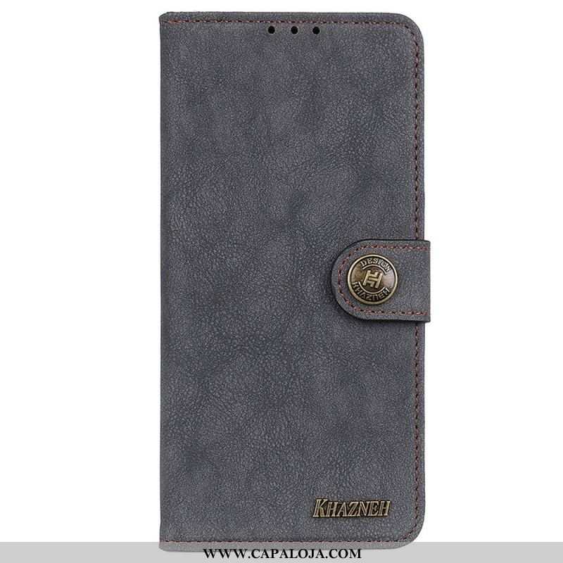 Capa Flip Para Samsung Galaxy M23 5G Couro Rachado Khazneh