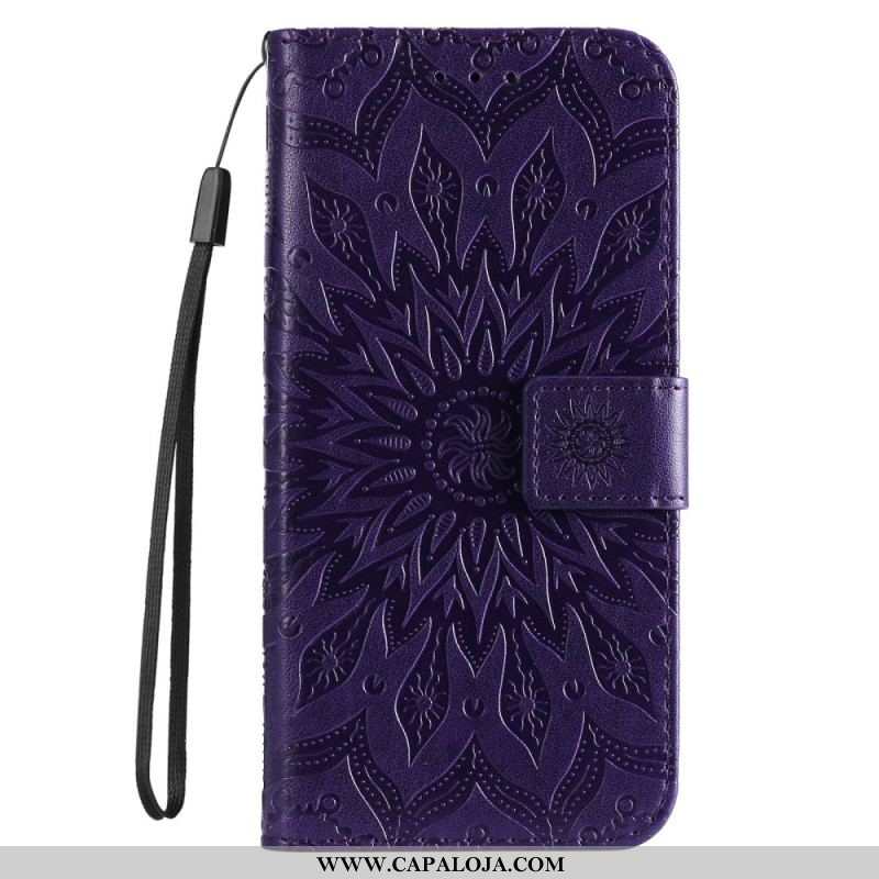 Capa Flip Para Samsung Galaxy M32 Flor Do Sol