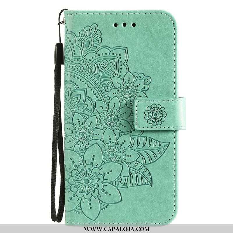 Capa Flip Para Samsung Galaxy M32 Flor Mandala