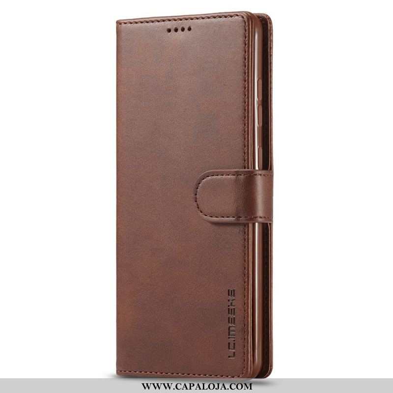 Capa Flip Para Samsung Galaxy M52 5G Lc.imeeke Efeito Couro