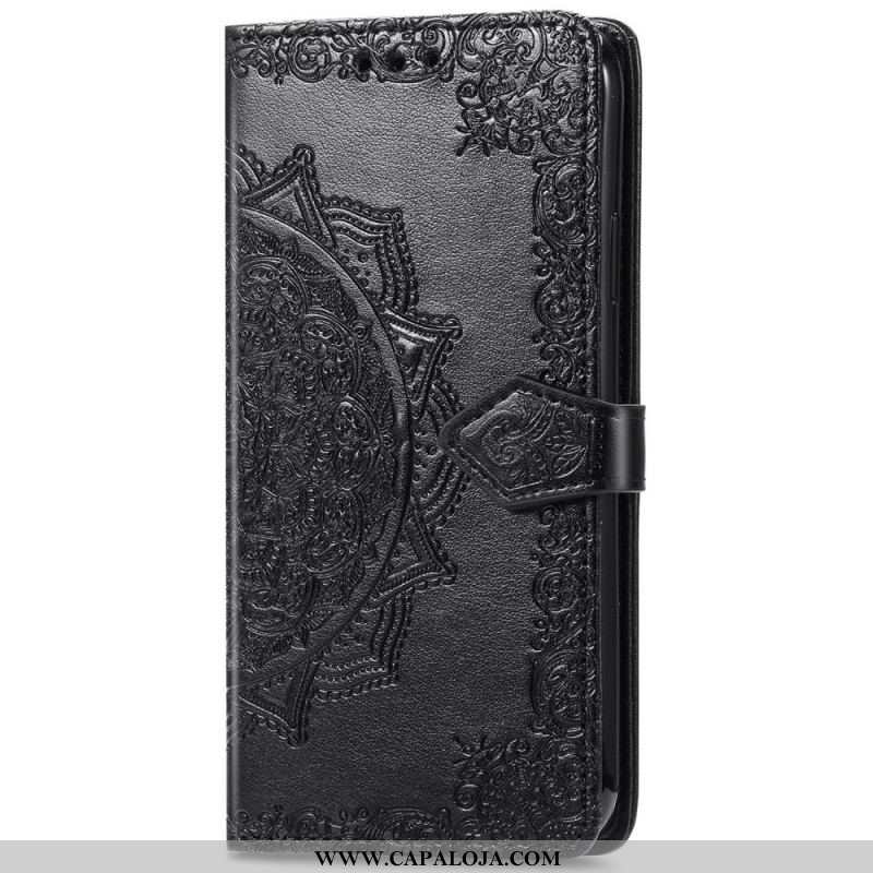 Capa Flip Para Samsung Galaxy M52 5G Mandala Trançada