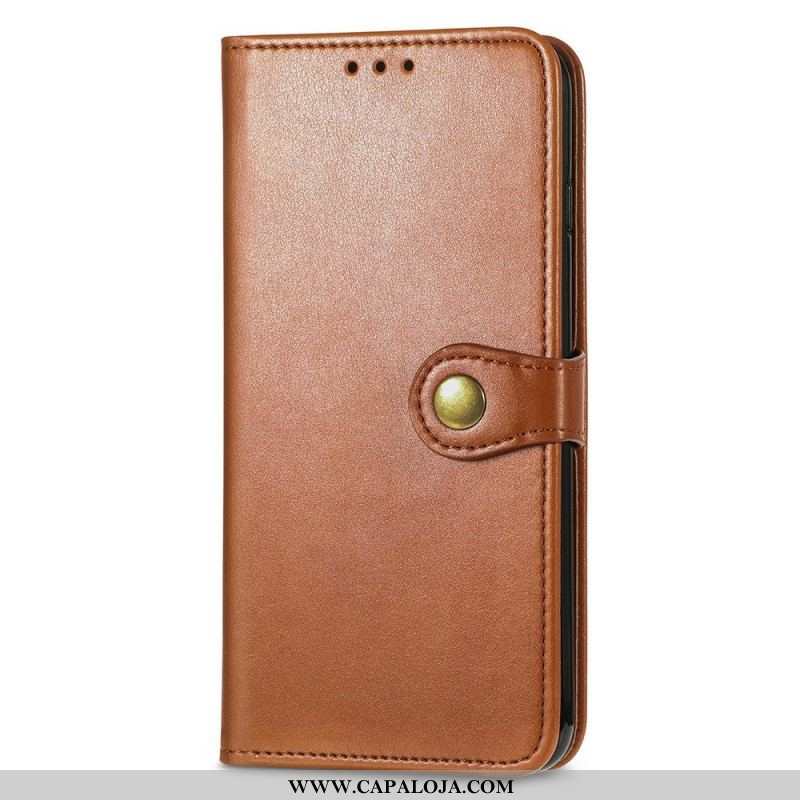 Capa Flip Para Samsung Galaxy M53 5G Botão Magnético