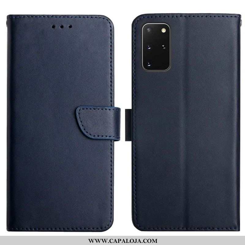 Capa Flip Para Samsung Galaxy S20 Plus / S20 Plus 5G Couro Napa Genuíno