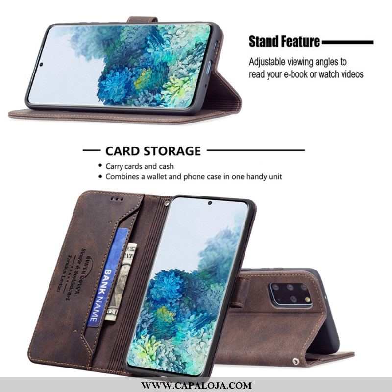 Capa Flip Para Samsung Galaxy S20 Plus / S20 Plus 5G Rfid Binfen Cor