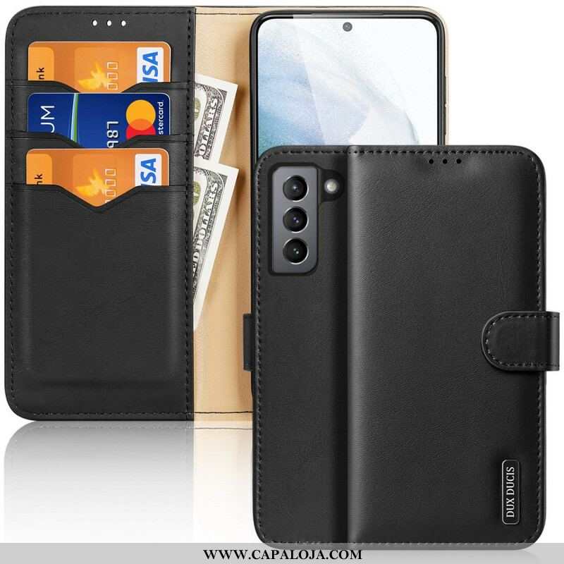 Capa Flip Para Samsung Galaxy S21 FE Hivo Série Dux Ducis