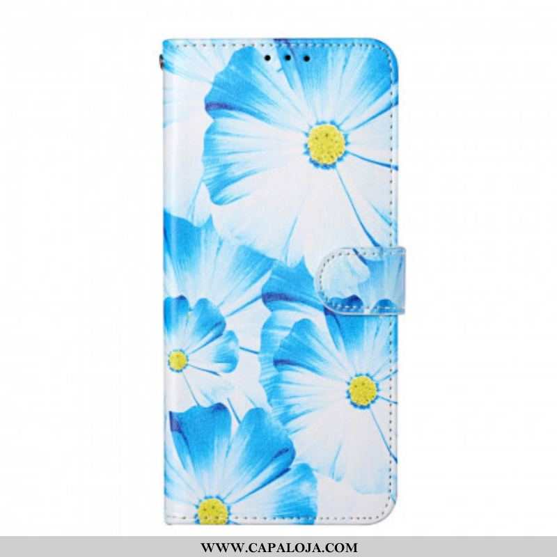 Capa Flip Para Samsung Galaxy S21 Ultra 5G Flores Loucas