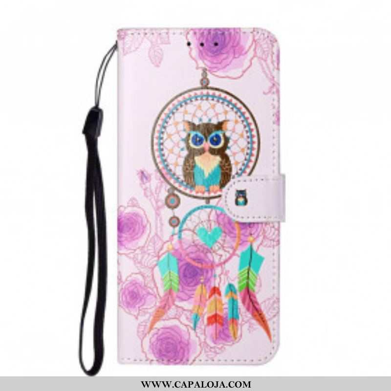 Capa Flip Para Samsung Galaxy S21 Ultra 5G Rei Coruja