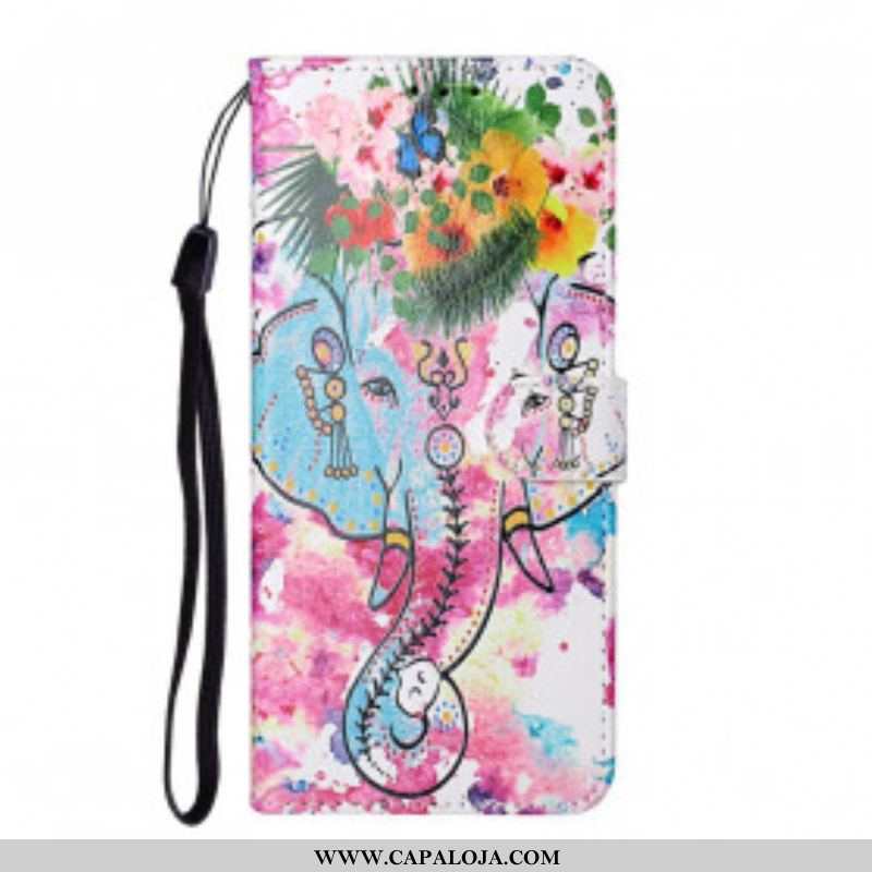 Capa Flip Para Samsung Galaxy S21 Ultra 5G Rei Elefante