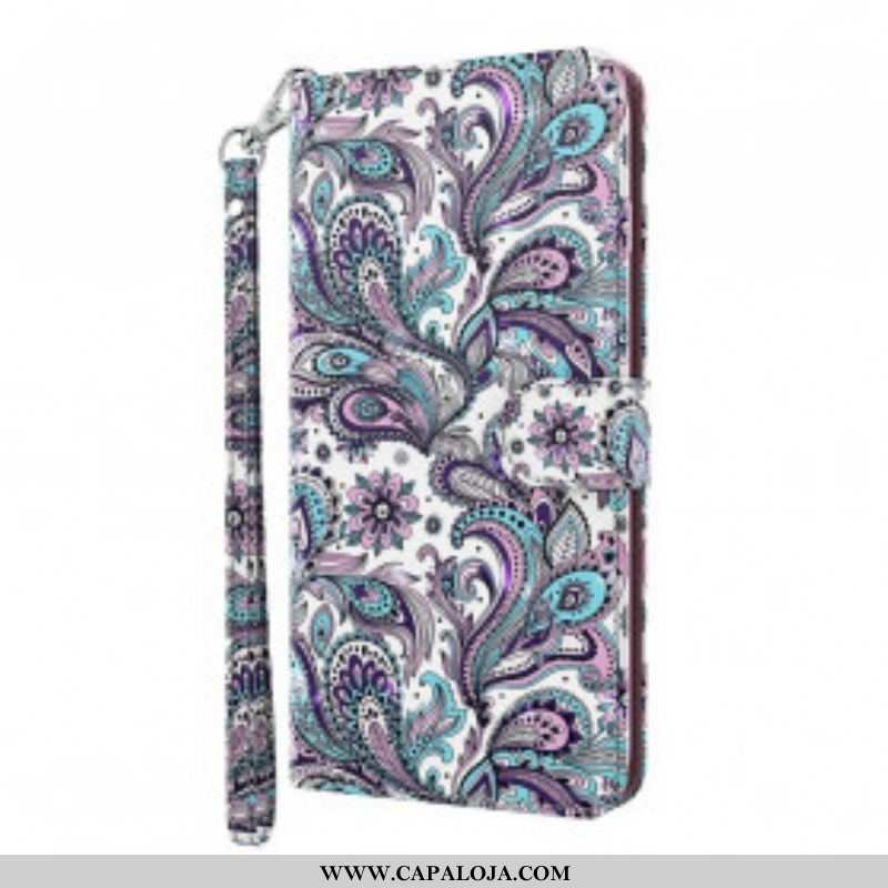 Capa Flip Para Samsung Galaxy S21 Ultra 5G Renda Chique