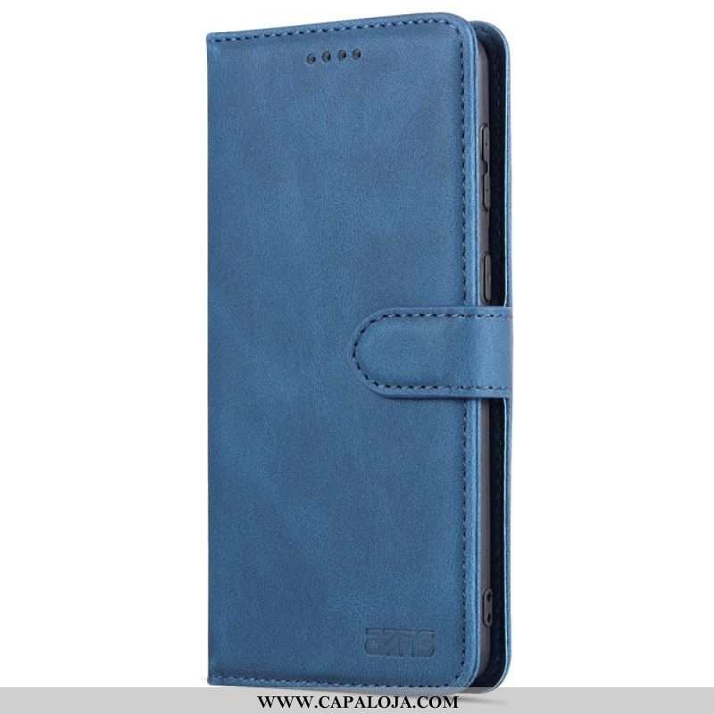 Capa Flip Para Samsung Galaxy S22 5G Costura Azns