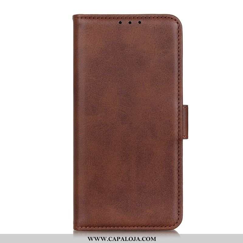 Capa Flip Para Samsung Galaxy S22 5G De Couro Aba Dupla