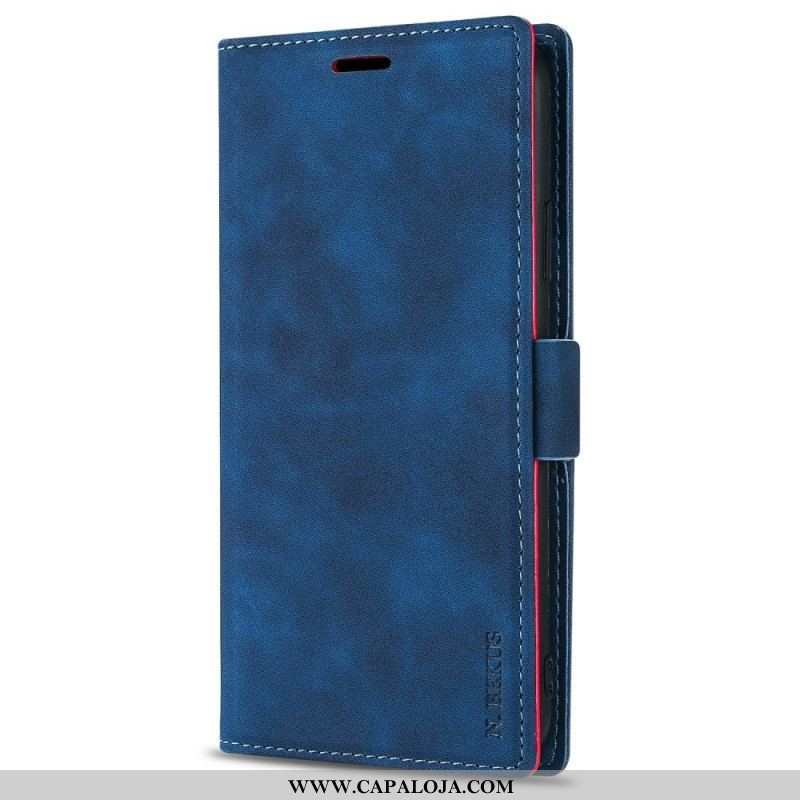 Capa Flip Para Samsung Galaxy S22 5G Ln.bekus Efeito Couro