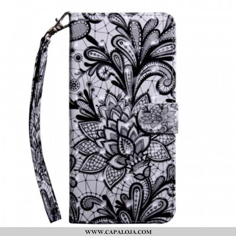 Capa Flip Para Samsung Galaxy S22 5G Renda Chique