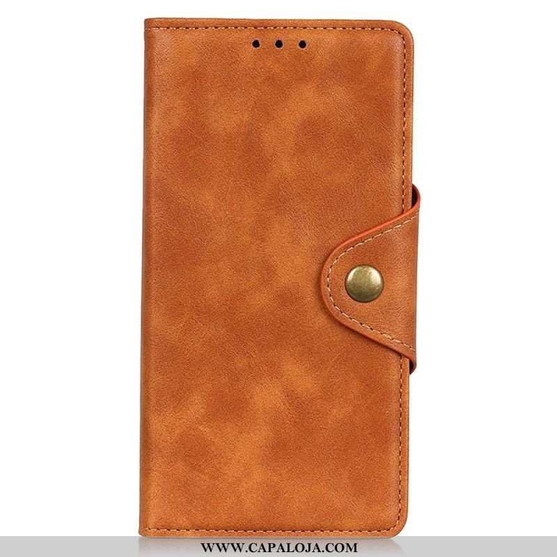 Capa Flip Para Samsung Galaxy S23 5G Botão Magnético