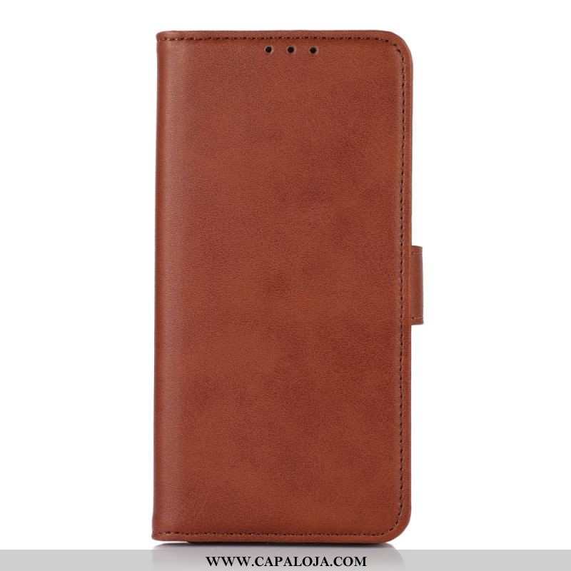 Capa Flip Para Samsung Galaxy S23 5G Estilo De Couro