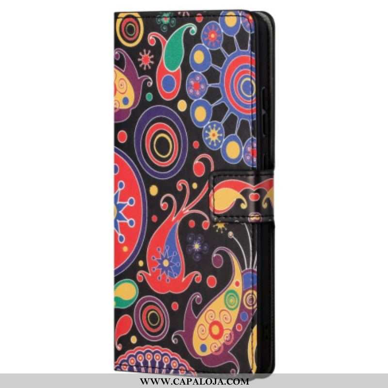 Capa Flip Para Samsung Galaxy S23 5G Paisley