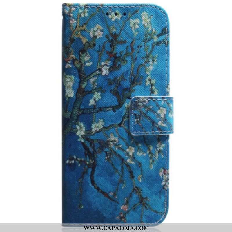 Capa Flip Para Samsung Galaxy S23 Ultra 5G Ramos Floridos