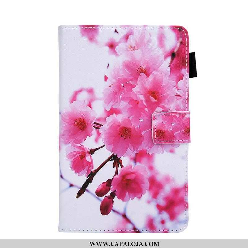 Capa Flip Para Samsung Galaxy Tab A7 Lite Flores Dos Sonhos