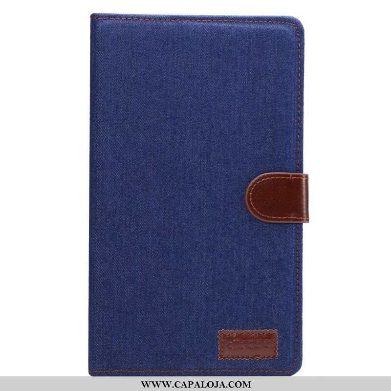 Capa Flip Para Samsung Galaxy Tab A7 Lite Jeans