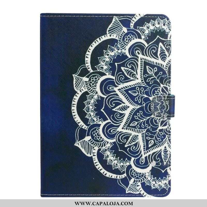 Capa Flip Para Samsung Galaxy Tab A7 Lite Mandala Art Series