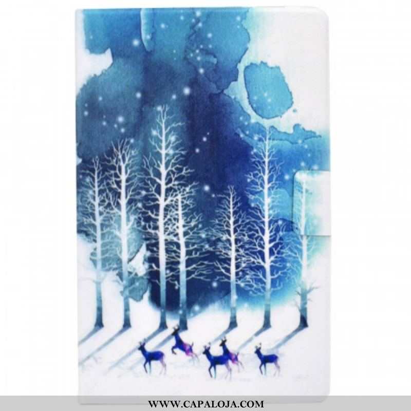 Capa Flip Para Samsung Galaxy Tab A8 (2021) Inverno