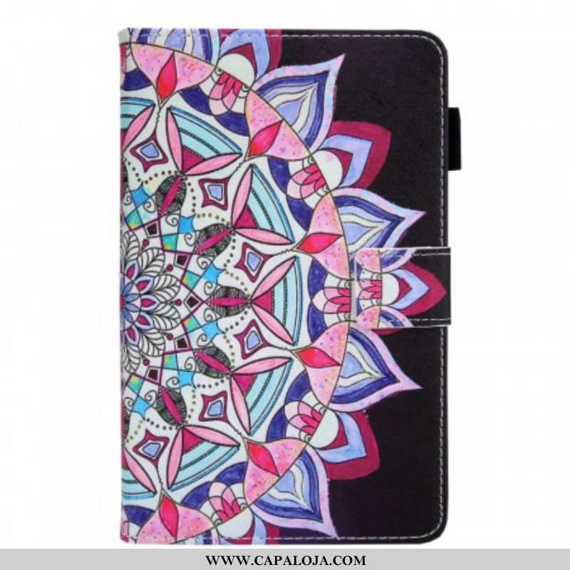 Capa Flip Para Samsung Galaxy Tab A8 (2021) Mandala Gráfica