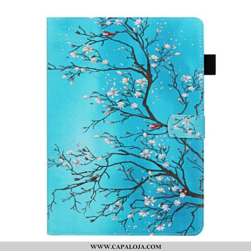 Capa Flip Para Samsung Galaxy Tab S8 / Tab S7 Ramos Floridos