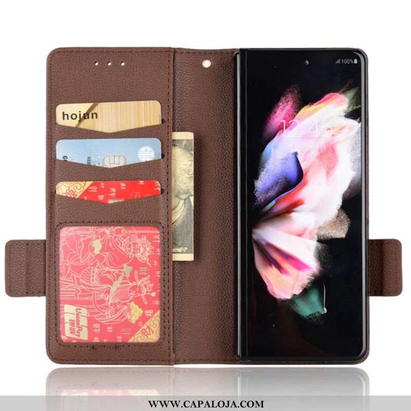 Capa Flip Para Samsung Galaxy Z Fold 4 Couro Sintético Winston