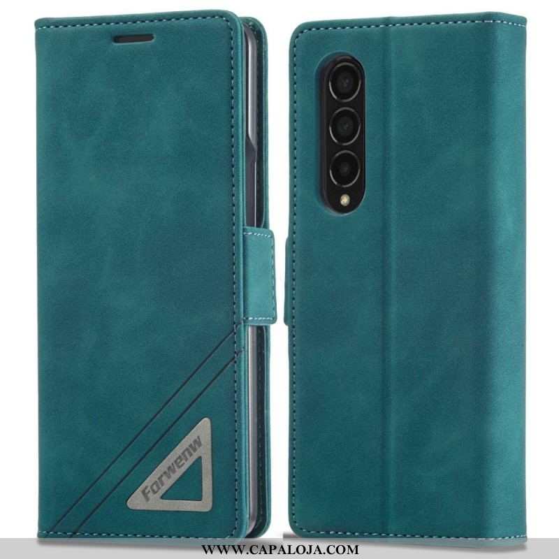 Capa Flip Para Samsung Galaxy Z Fold 4 Série Forwenw F3