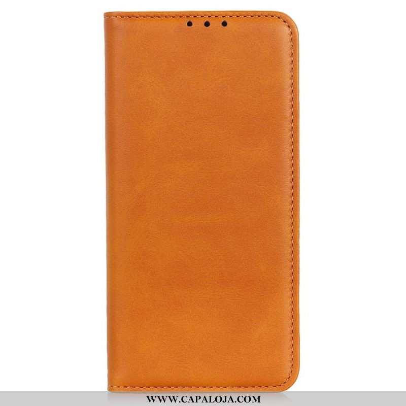 Capa Flip Para Sony Xperia 1 IV Couro Rachado