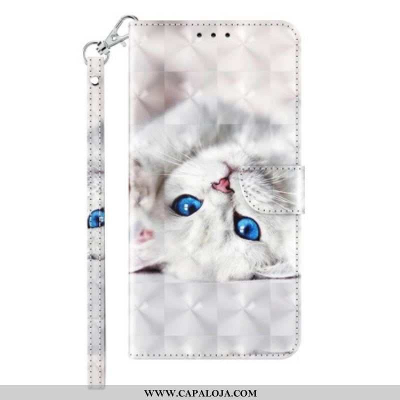 Capa Flip Para Sony Xperia 1 IV De Cordão Apenas Gatos Tangas