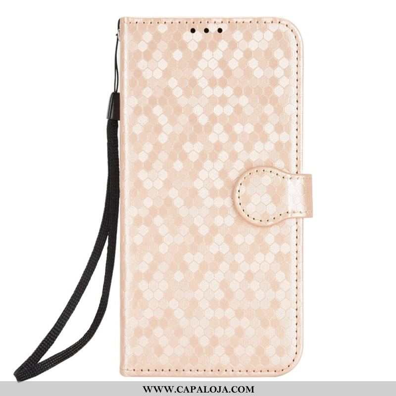 Capa Flip Para Sony Xperia 1 IV De Cordão Design Strappy 3d