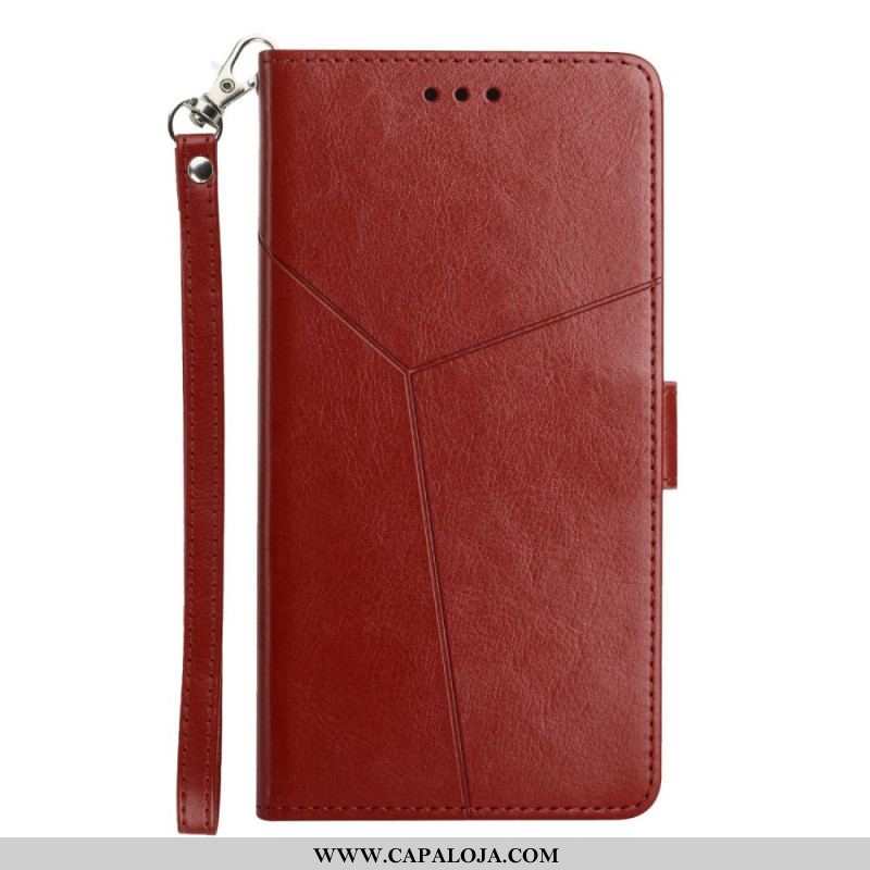 Capa Flip Para Sony Xperia 1 IV De Cordão Padrão Y Strappy