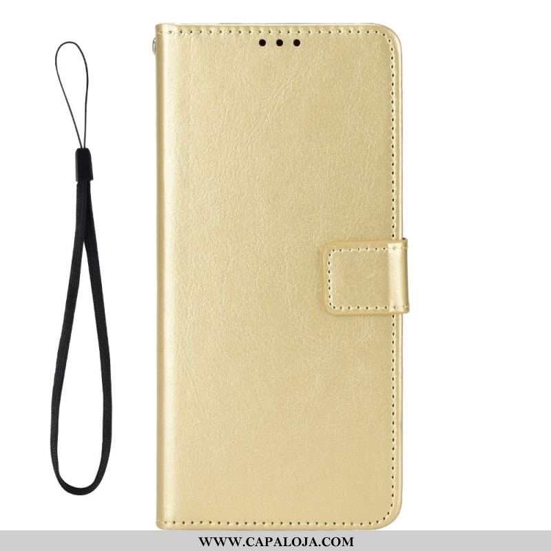 Capa Flip Para Sony Xperia 1 IV De Cordão Tiras Chamativas