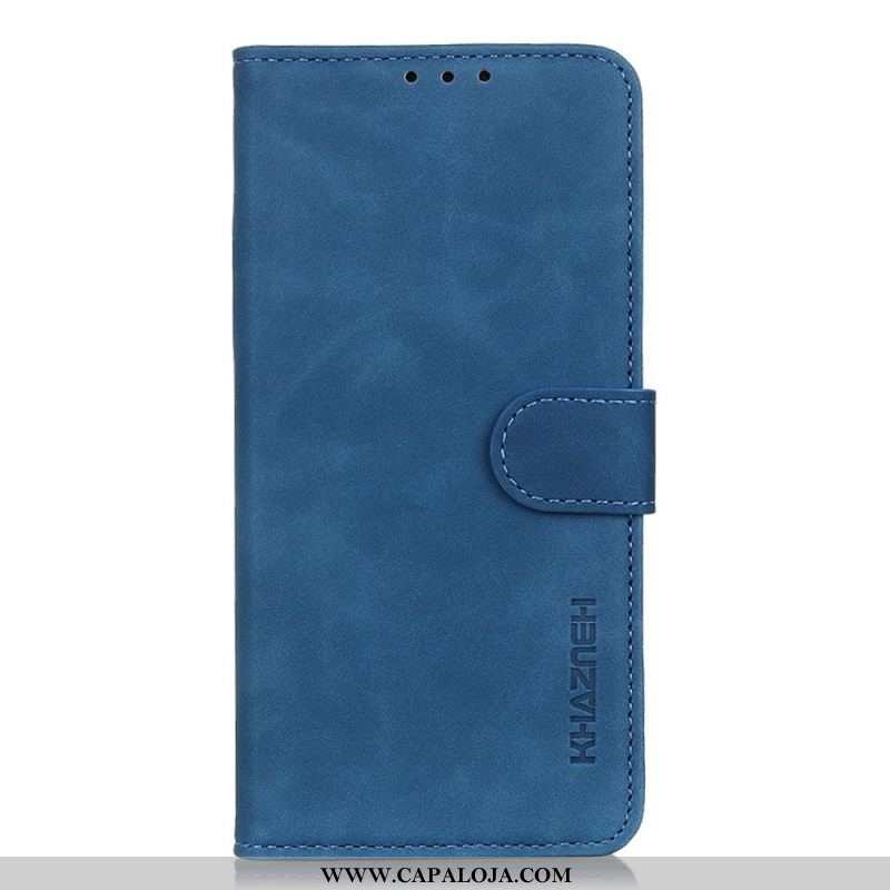 Capa Flip Para Sony Xperia 1 IV Efeito Couro Vintage Khazneh