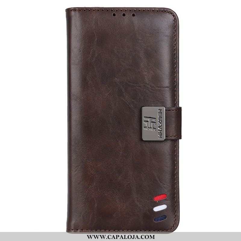 Capa Flip Para Sony Xperia 1 IV Fecho Prata Tricolor